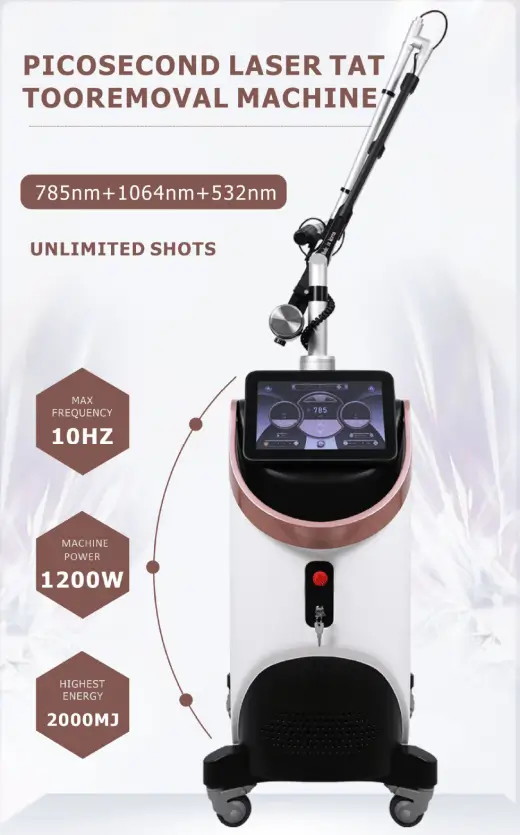 Vertical Picosecond Laser Machine — Product Display Images